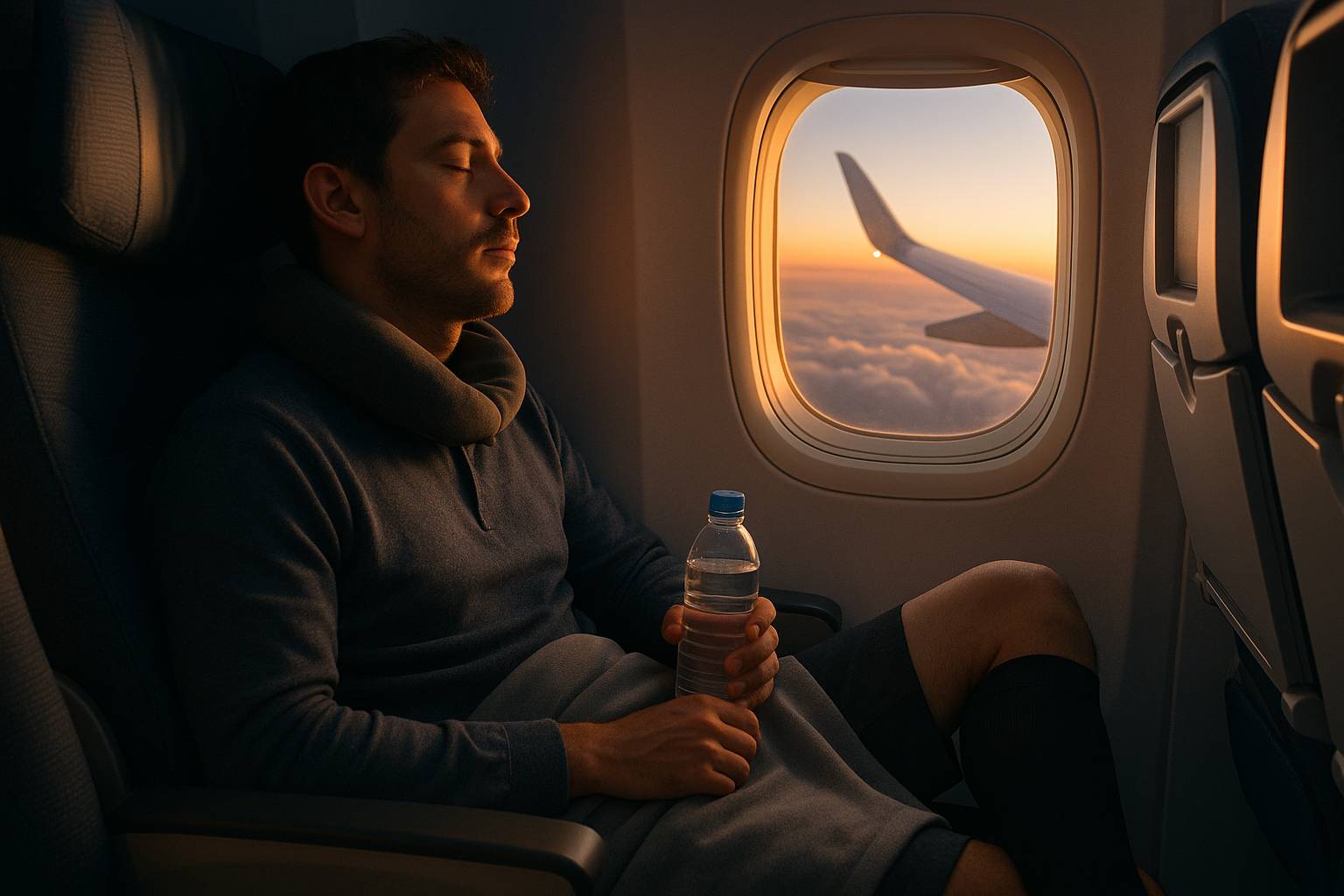 Cómo evitar el jet lag en vuelos intercontinentales